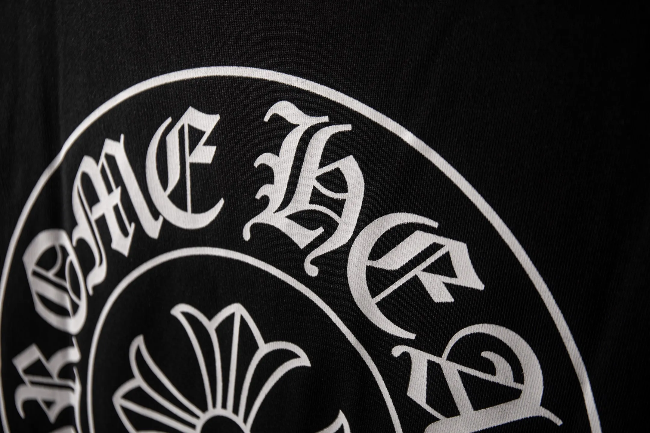 （ Quality） Chrome Hearts Classic T logo logo Same Style ：Black White Size S-XL（ 9）